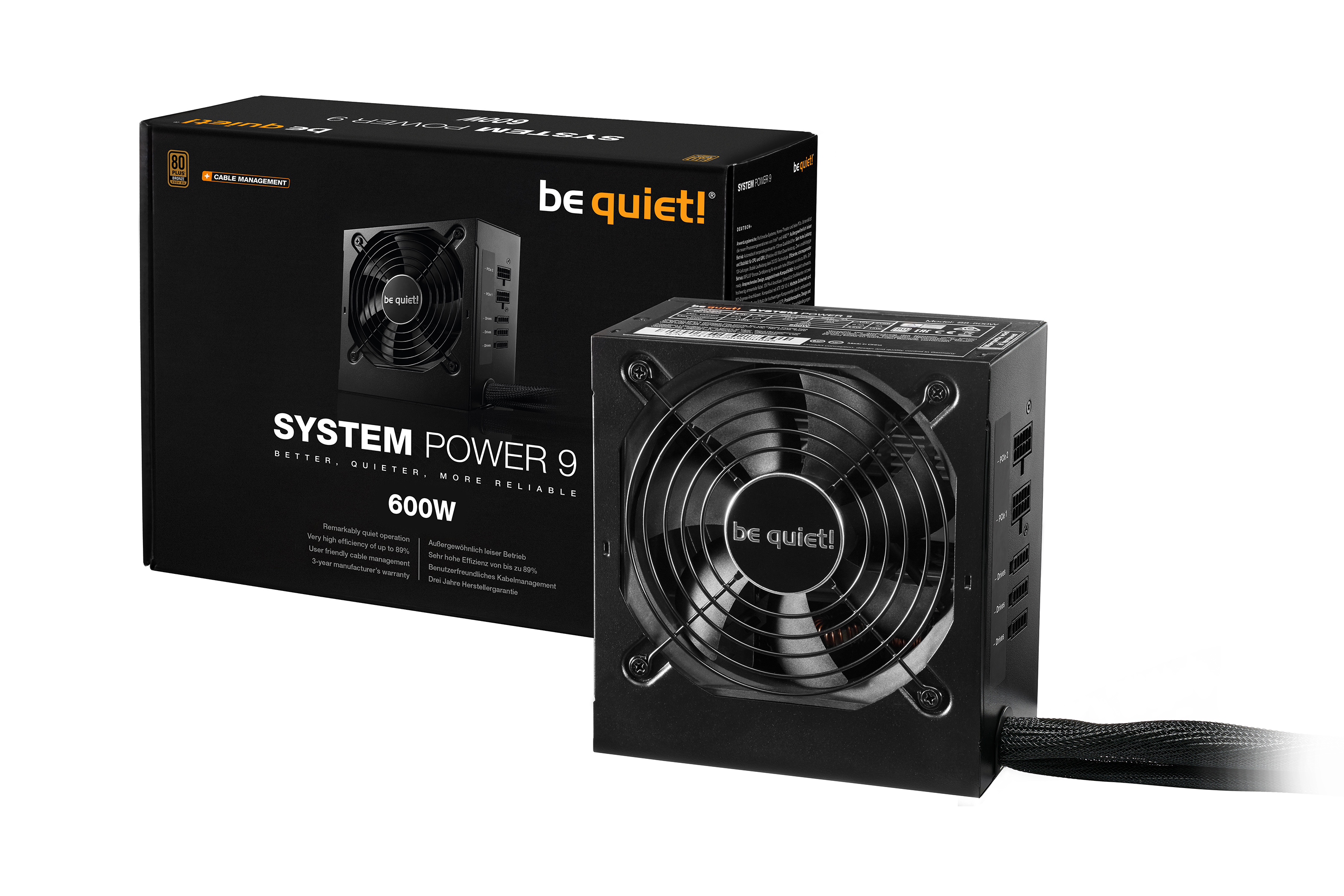 be quiet! System Power 9 600W CM | Deels Modulair