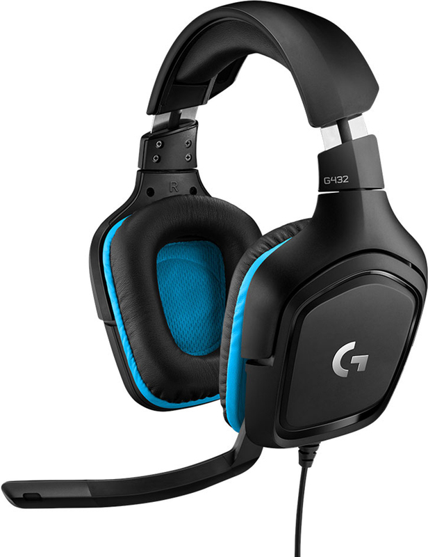 LOGITECH Gaming Headset G432 Headset 7.1 channel full size wired USB 3.5 mm jack black