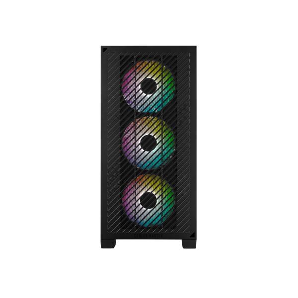 Cooler Master E301-KGNN-S00 Elite 301 Black ARGB, ATX, Window, USB 3.2 Gen 1 Type-C, 3x 120mm ARGB