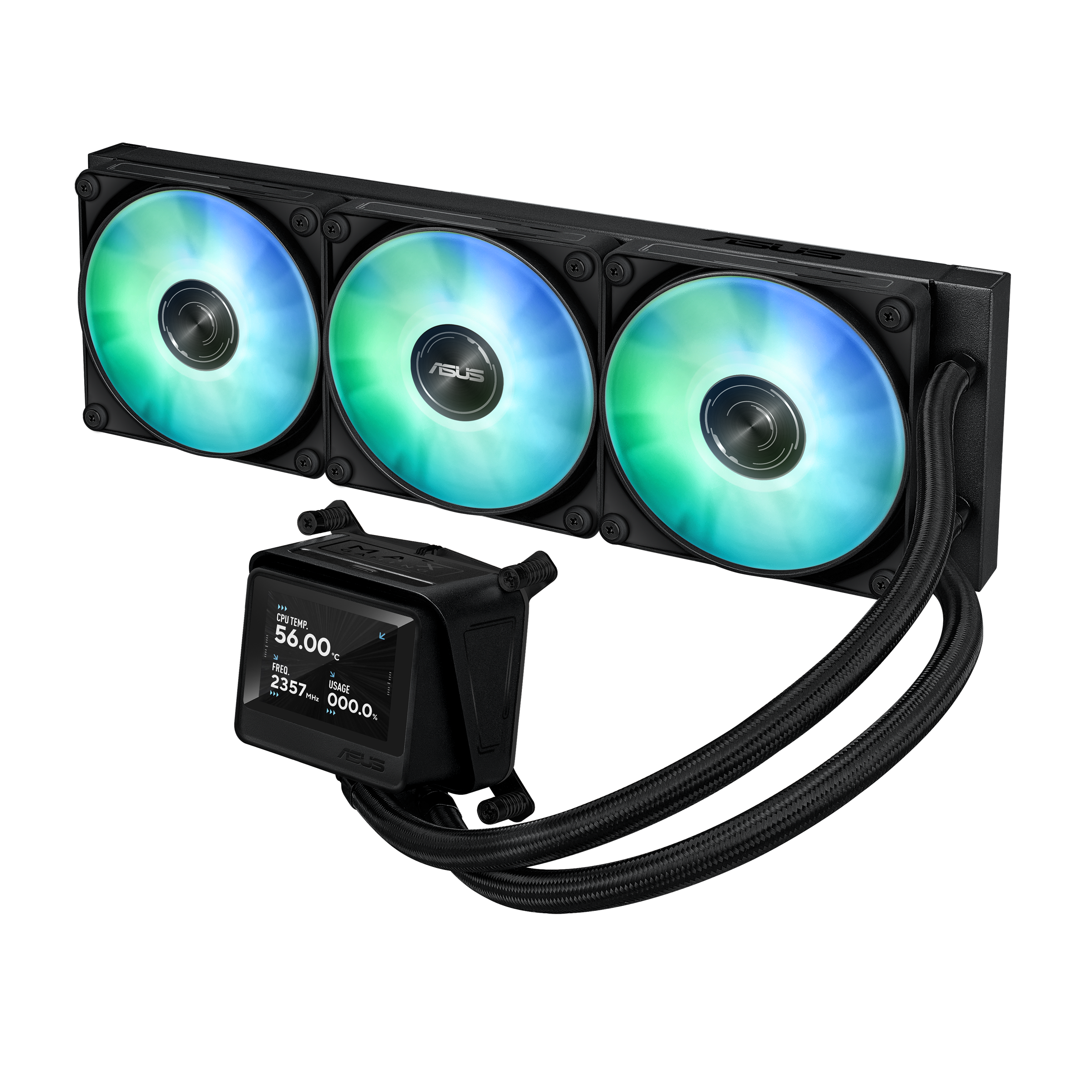 ASUS MAX GAMING LC 360 ARGB LCD all-in-one liquid CPU cooler