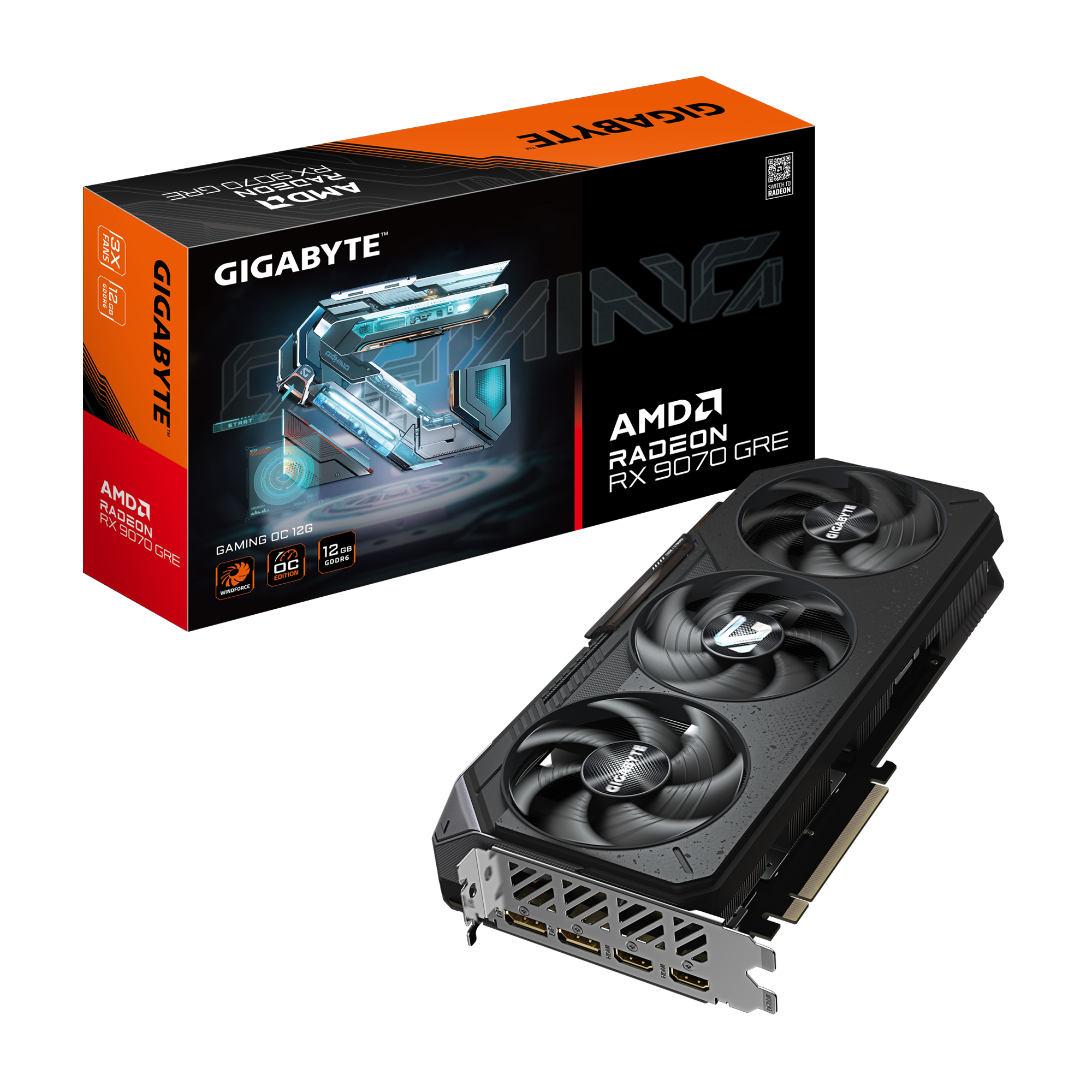 GIGABYTE Radeon RX 9070 GRE GAMING OC 12G