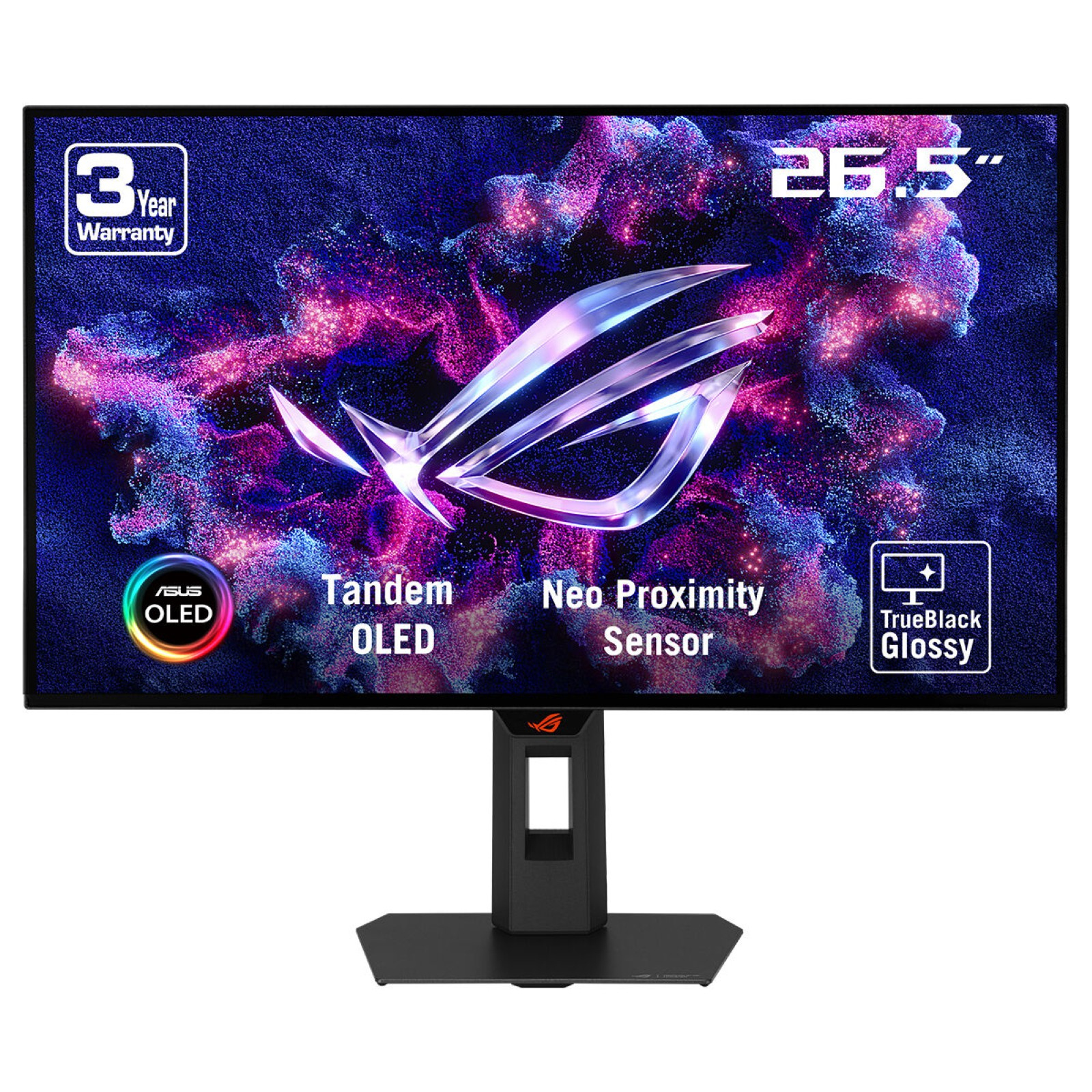 ASUS ROG Strix OLED XG27AQWMG 26.5inch WOLED QHD 16:9 280Hz 1500cd/m2 0.03ms 2xHDMI DP 2xUSB 3.2 Gen 1 Type-A Black