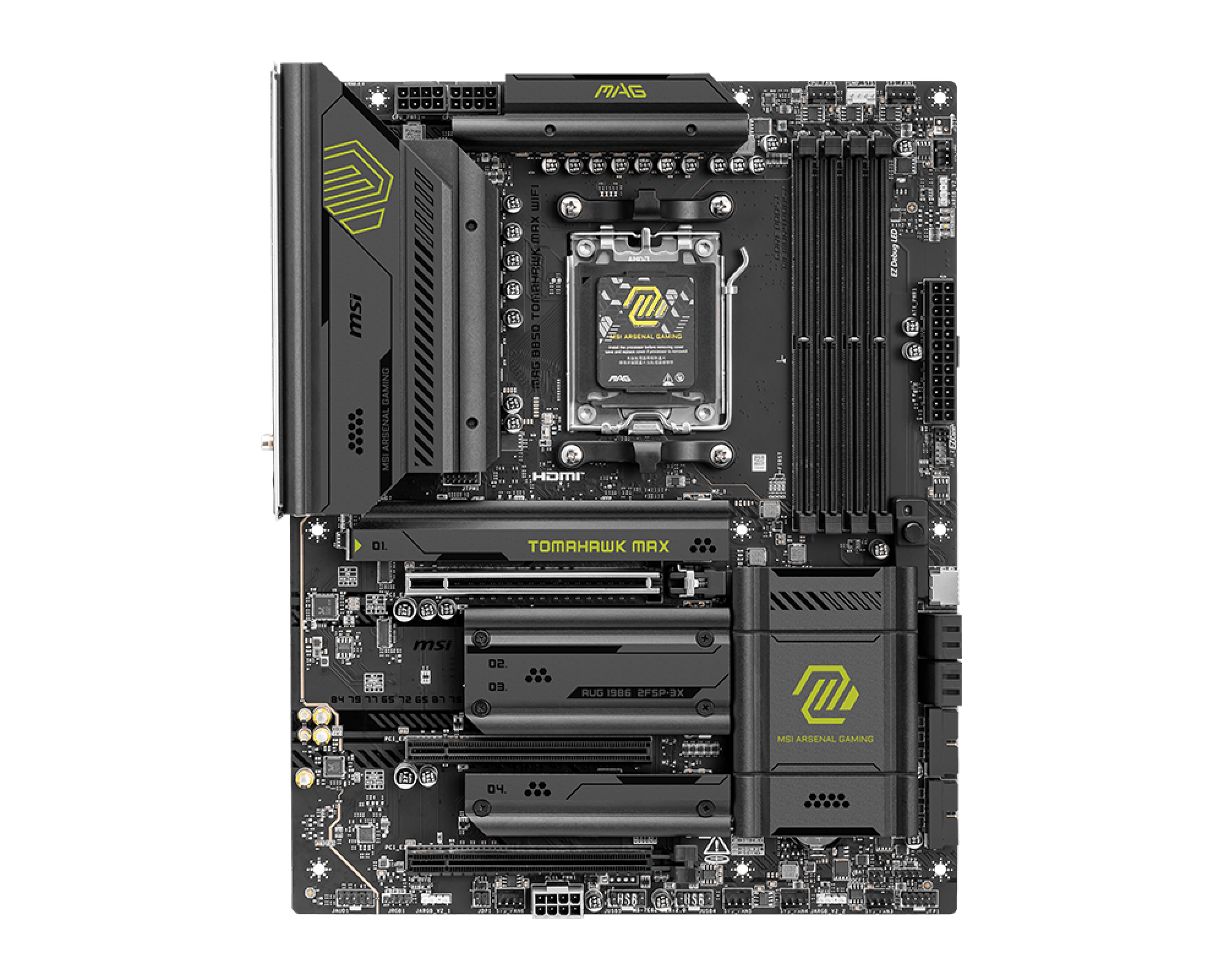 MSI MAG B850 TOMAHAWK MAX WIFI AM5 4xDDR5 ATX HDMI USB MB