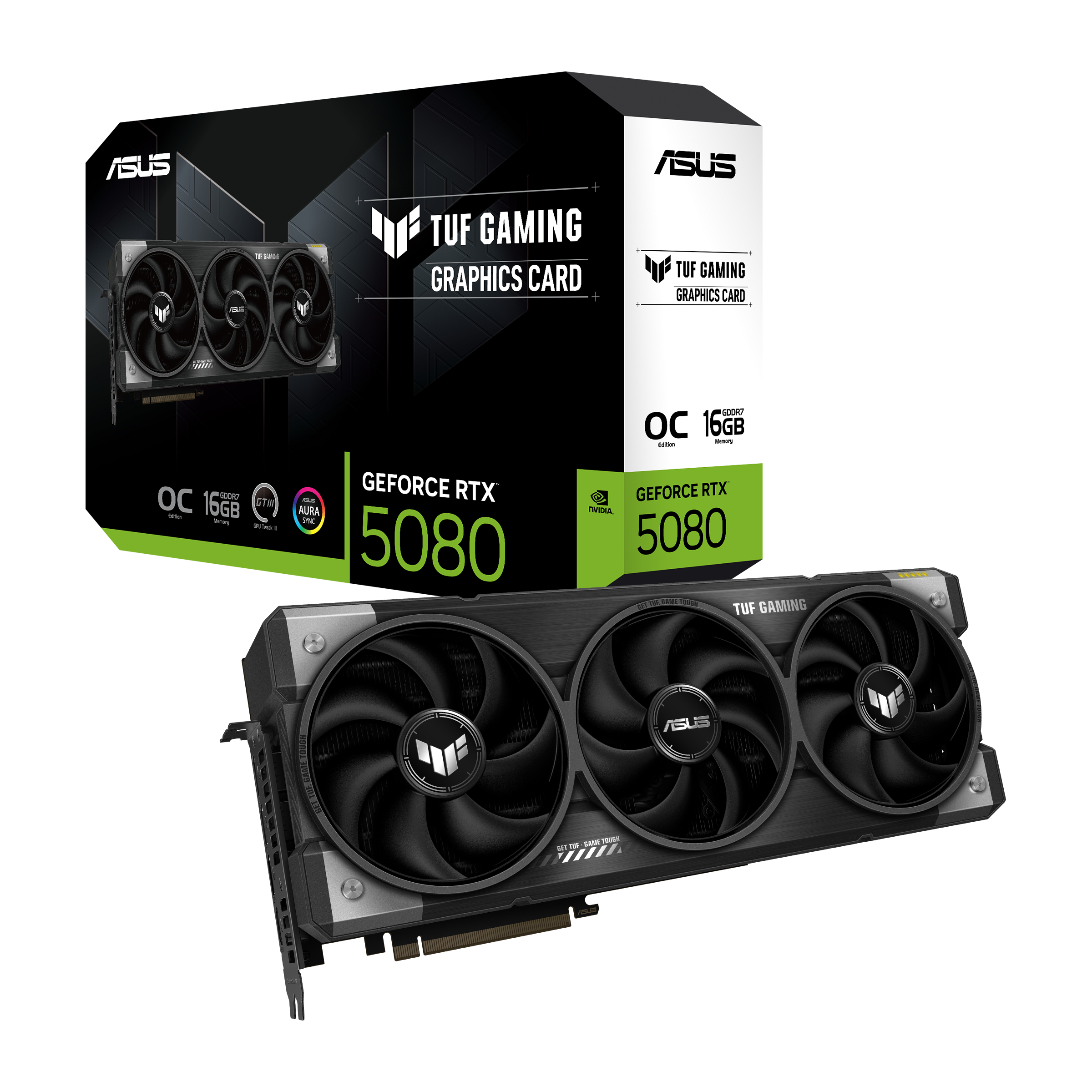 ASUS TUF RTX 5080 O16G GAMING 2xHDMI 3xDP