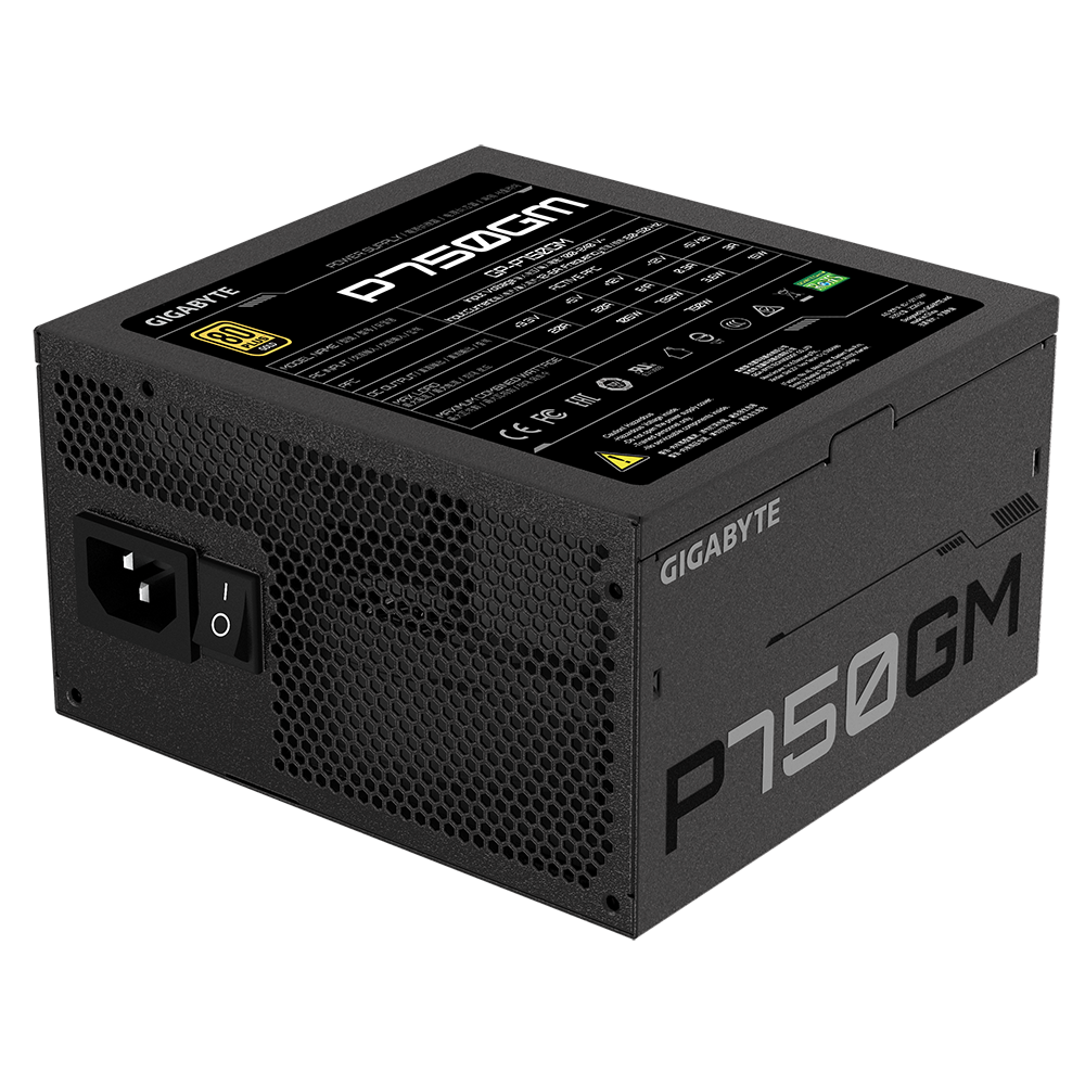 GIGABYTE GP-P750GM 750W ATX 12V v2.31 80 PLUS Gold certified Power Supply