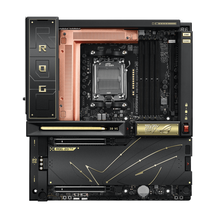 ASUS ROG CROSSHAIR X870E EDITION 20 AM5 4xDDR5 9xM.2 4xSATA