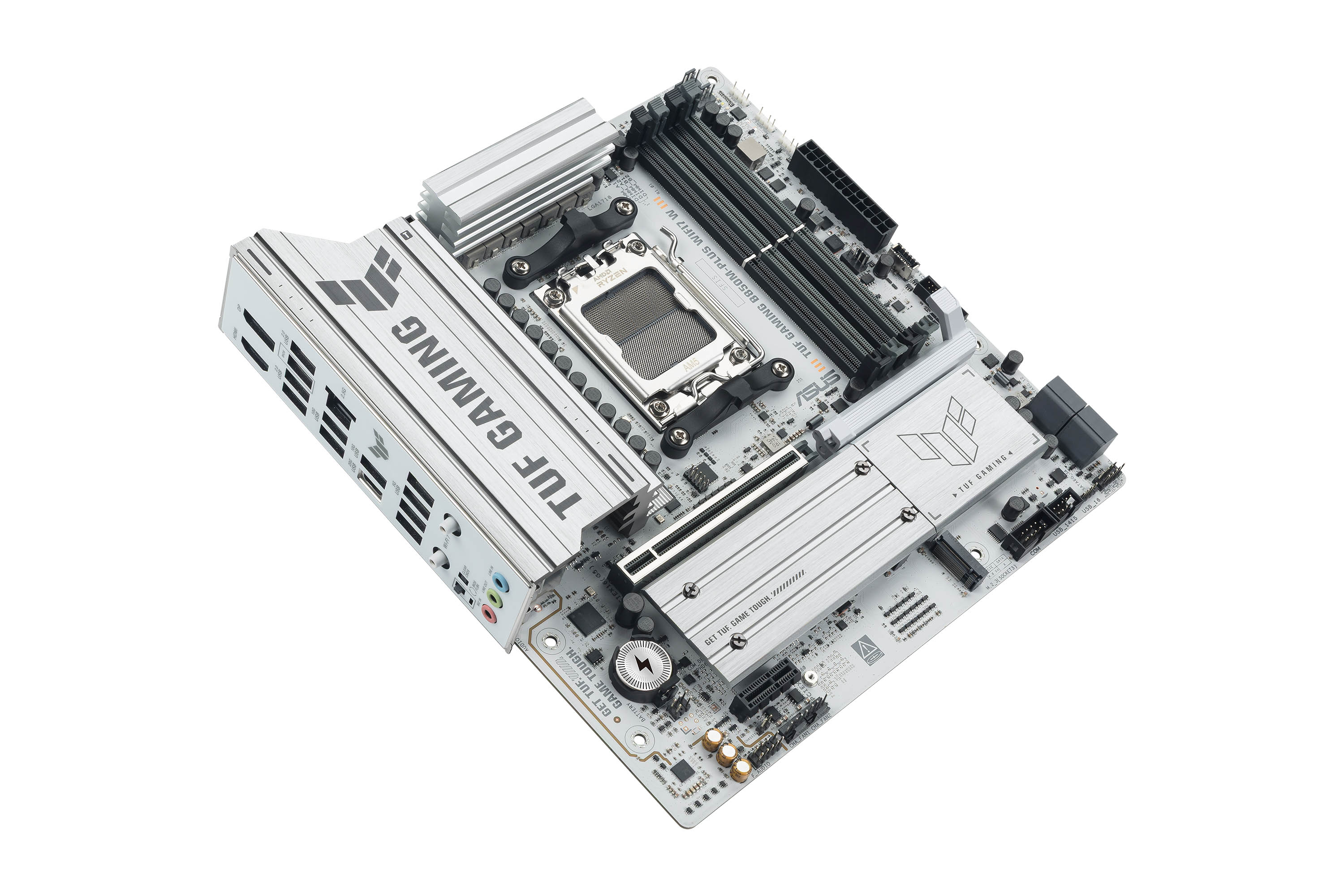 ASUS AMD TUF GAMING B850M-PLUS WIFI7 White Micro-ATX motherboard DDR5 PCIe 5.0 3xM.2 1xHDMI 1xDisplayPort