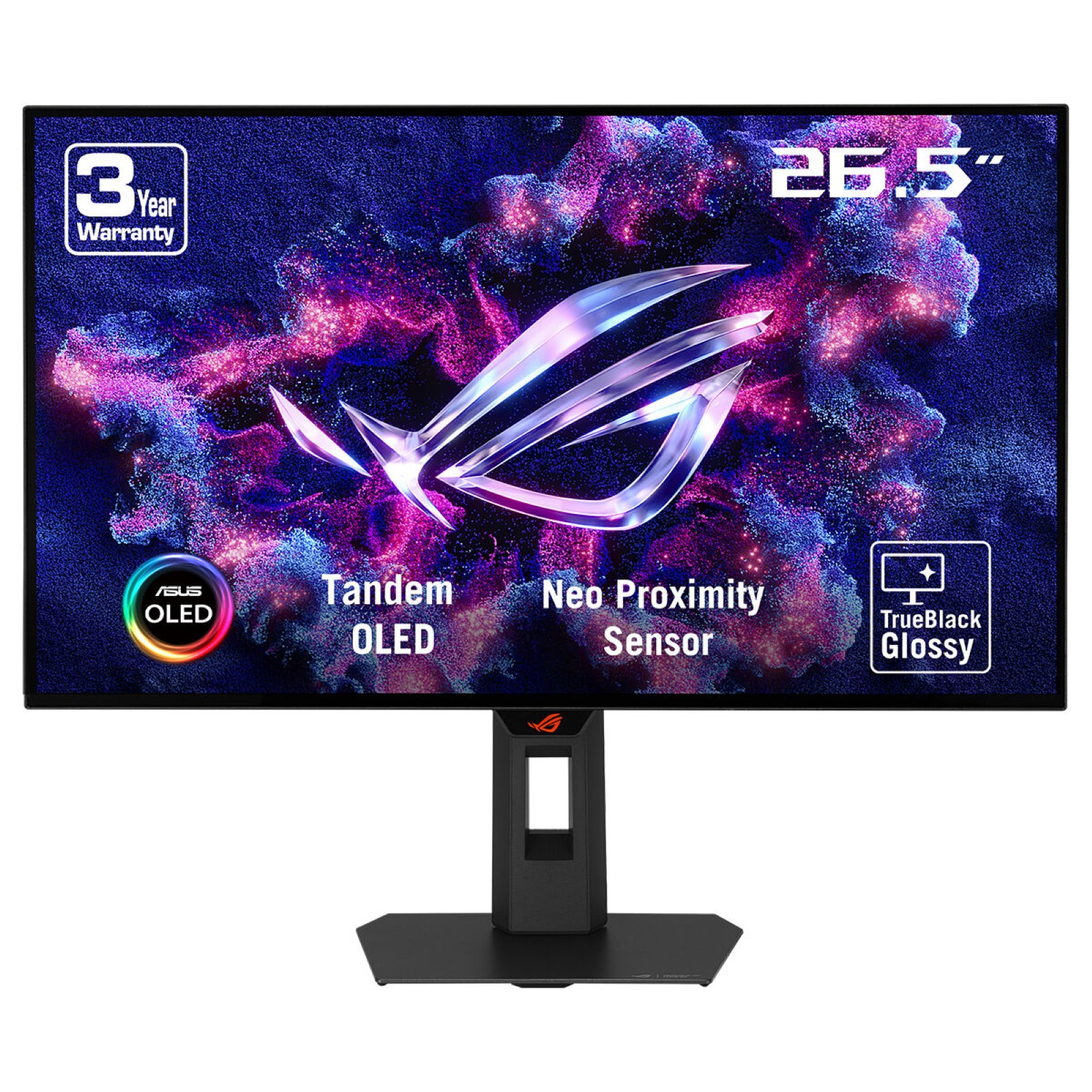 ASUS ROG Strix OLED XG27AQWMG 26.5inch WOLED QHD 16:9 280Hz 1500cd/m2 0.03ms 2xHDMI DP 2xUSB 3.2 Gen 1 Type-A Black