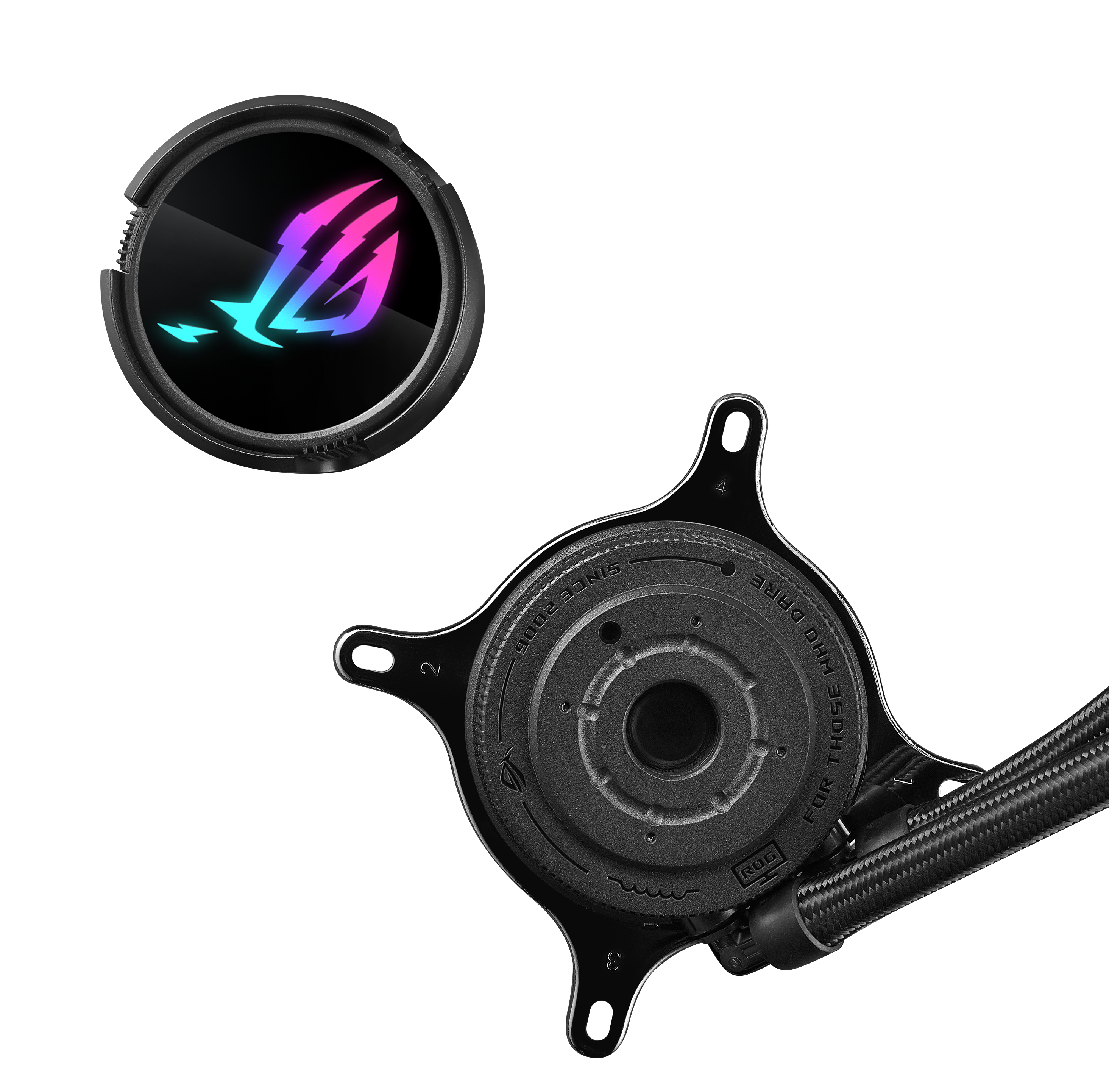 ASUS ROG Strix LC III 360 all-in-one CPU liquid cooler with 360 rotatable water block 7th gen V2 Asetek pump Premium ROG fans