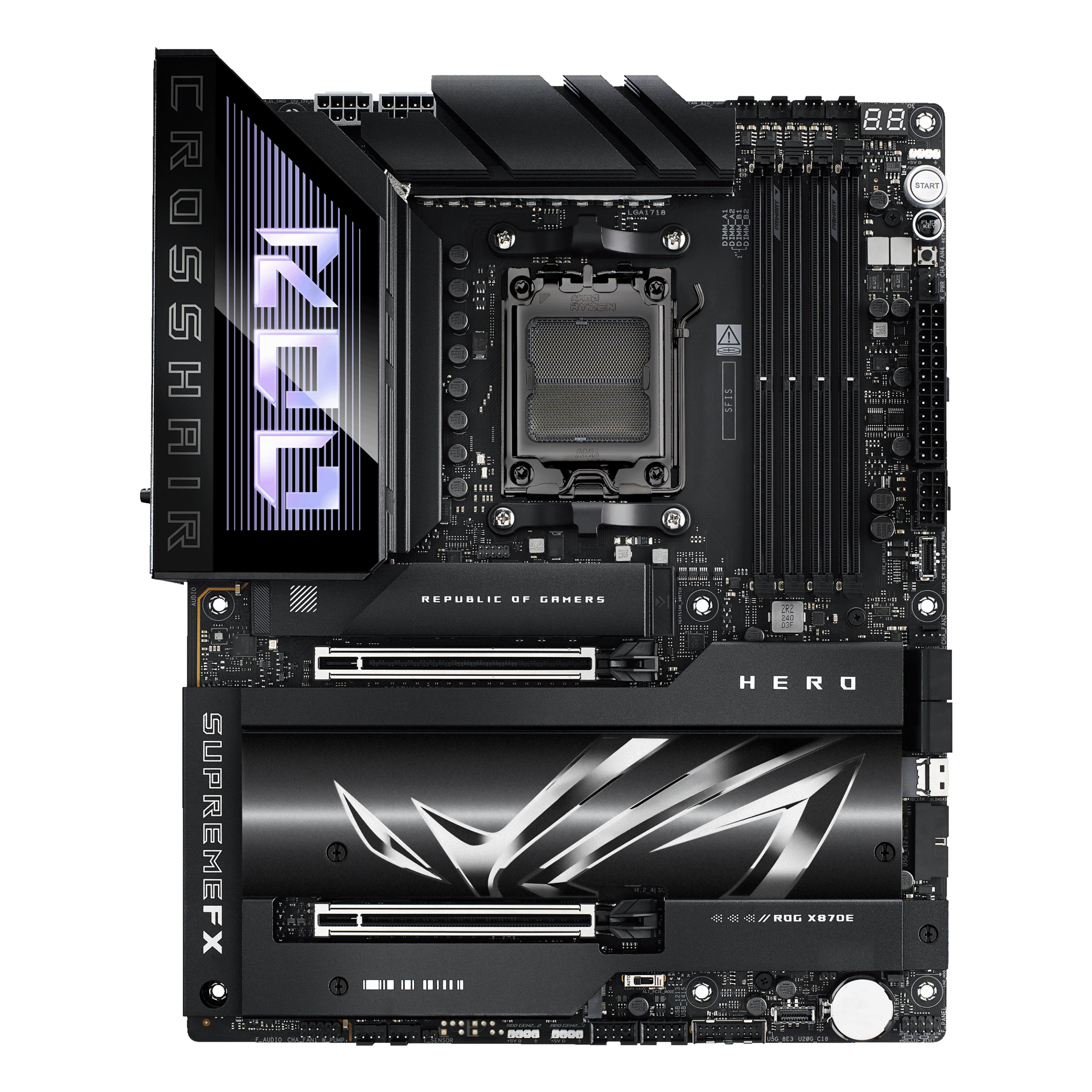ASUS ROG CROSSHAIR X870E HERO AM5 DDR5 ATX MB
