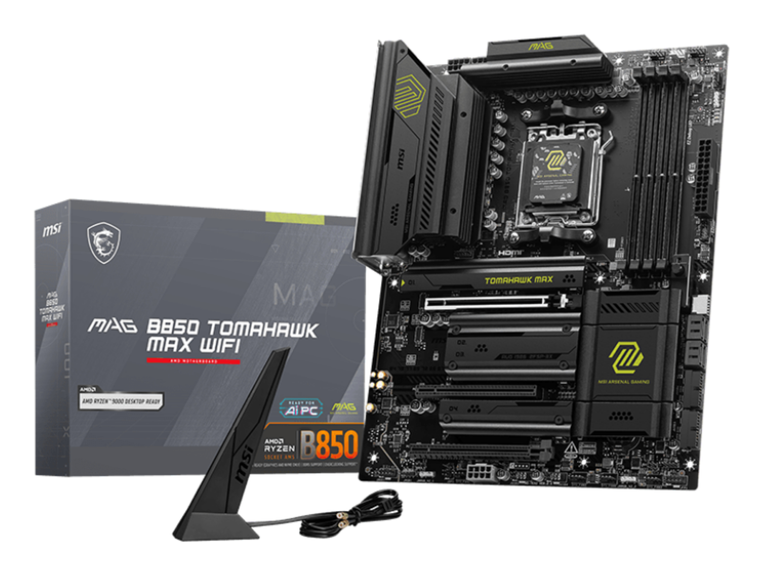 MSI MAG B850 TOMAHAWK MAX WIFI AM5 4xDDR5 ATX HDMI USB MB