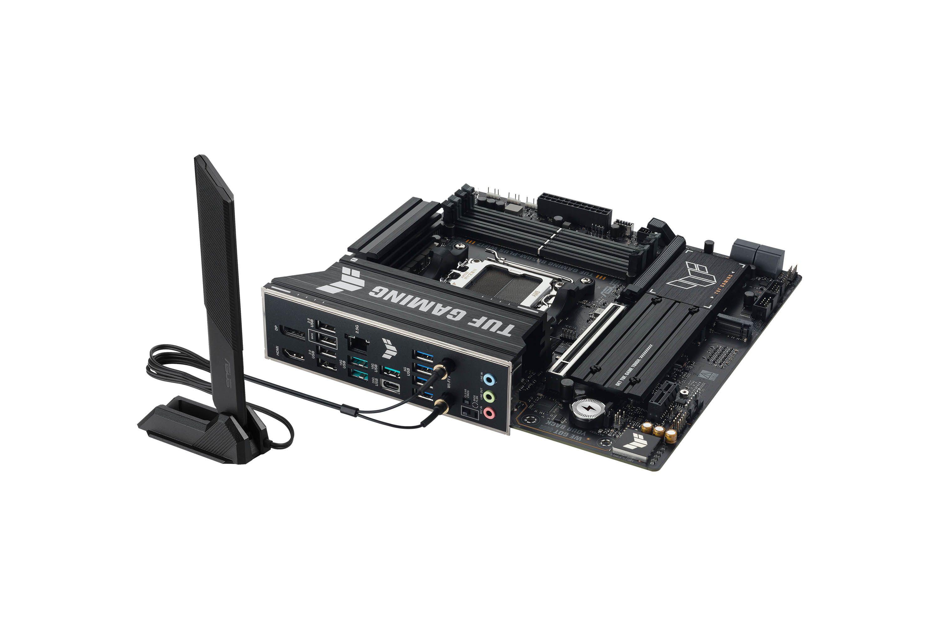 ASUS AMD TUF GAMING B850M-PLUS WIFI7 Micro-ATX motherboard DDR5 PCIe 5.0 3xM.2 1xHDMI 1xDisplayPort