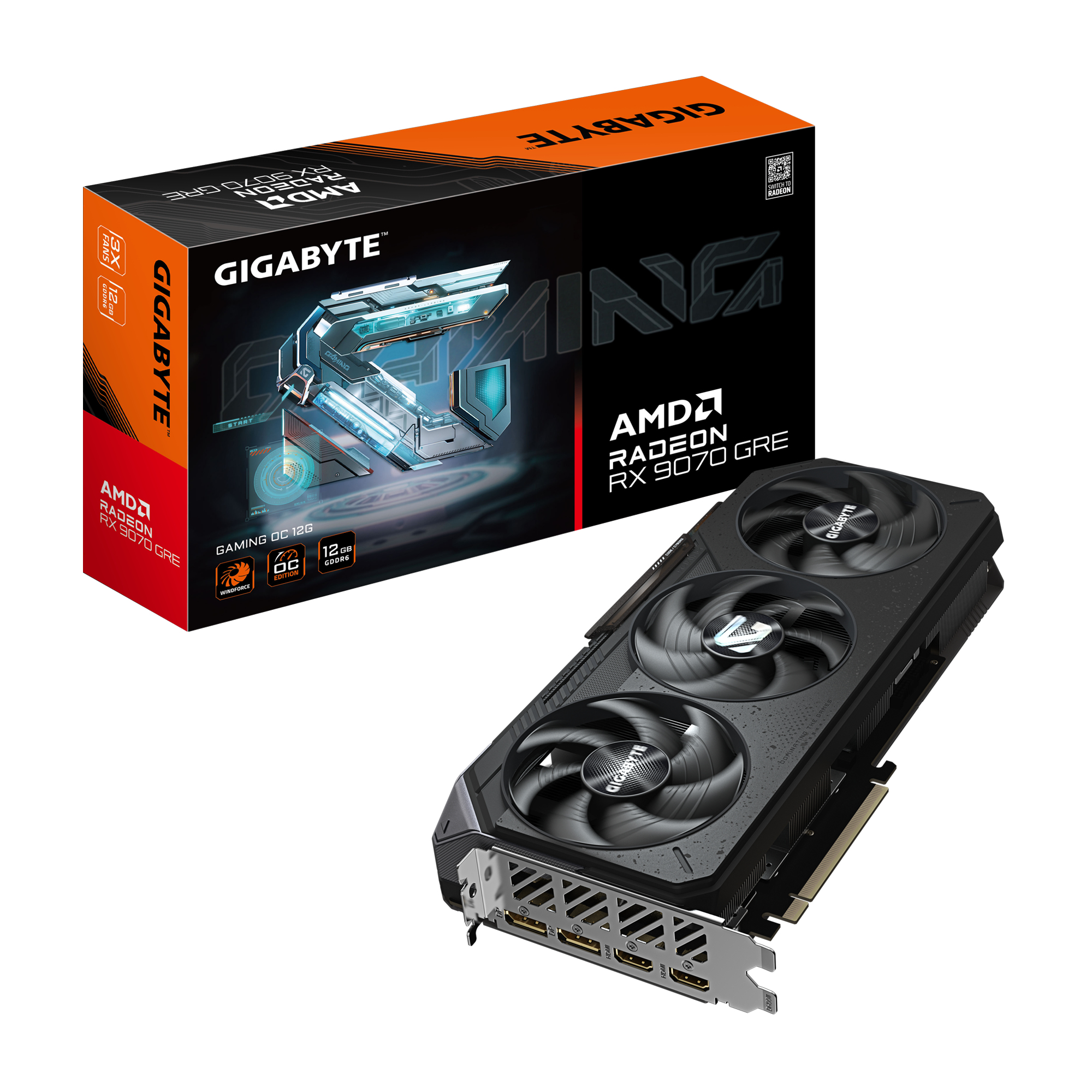 GIGABYTE Radeon RX 9070 GRE GAMING OC 12G