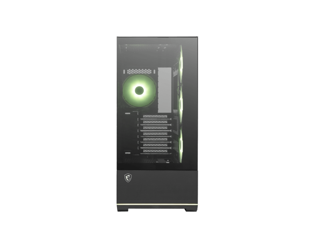 MSI MAG PANO 110R PZ Case ARGB Reverse Blade Fan 1x120mm ARGB Fan ARGB+PWM Control Board Glass Window 2xUSB 3.2 Gen 1