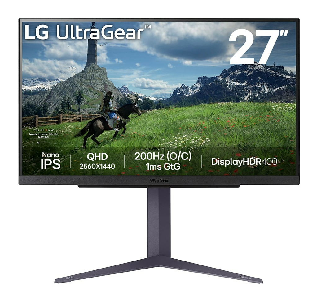 LG 27GS85Q-B.AEU 27inch QHD 180Hz 1ms Gaming Monitor DP HMDI
