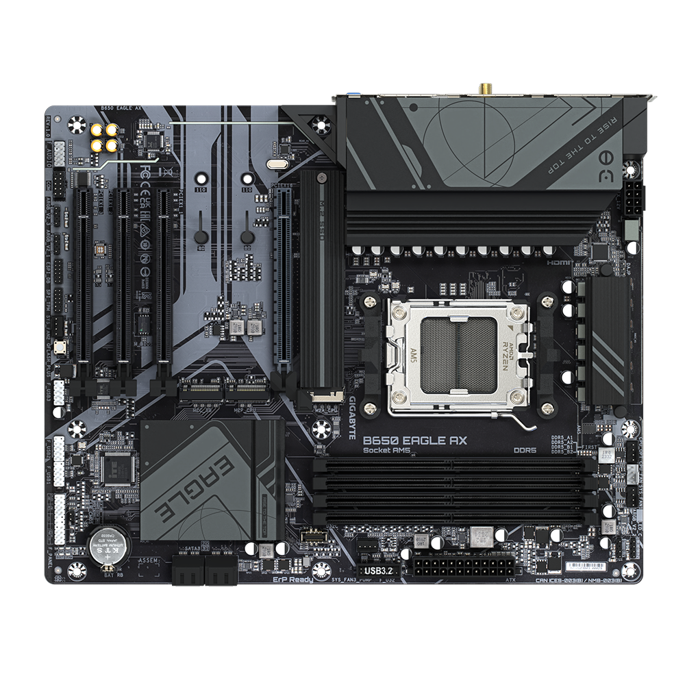 GIGABYTE B650 EAGLE AX AM5 4xDDR5 ATX HDMI DP WIFI USB MB