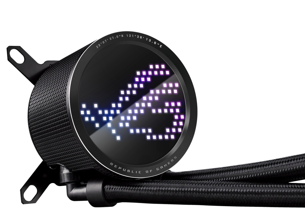 ASUS ROG RYUO III 240 ARGB all-in-one CPU liquid cooler and Anime Matrix LED Display