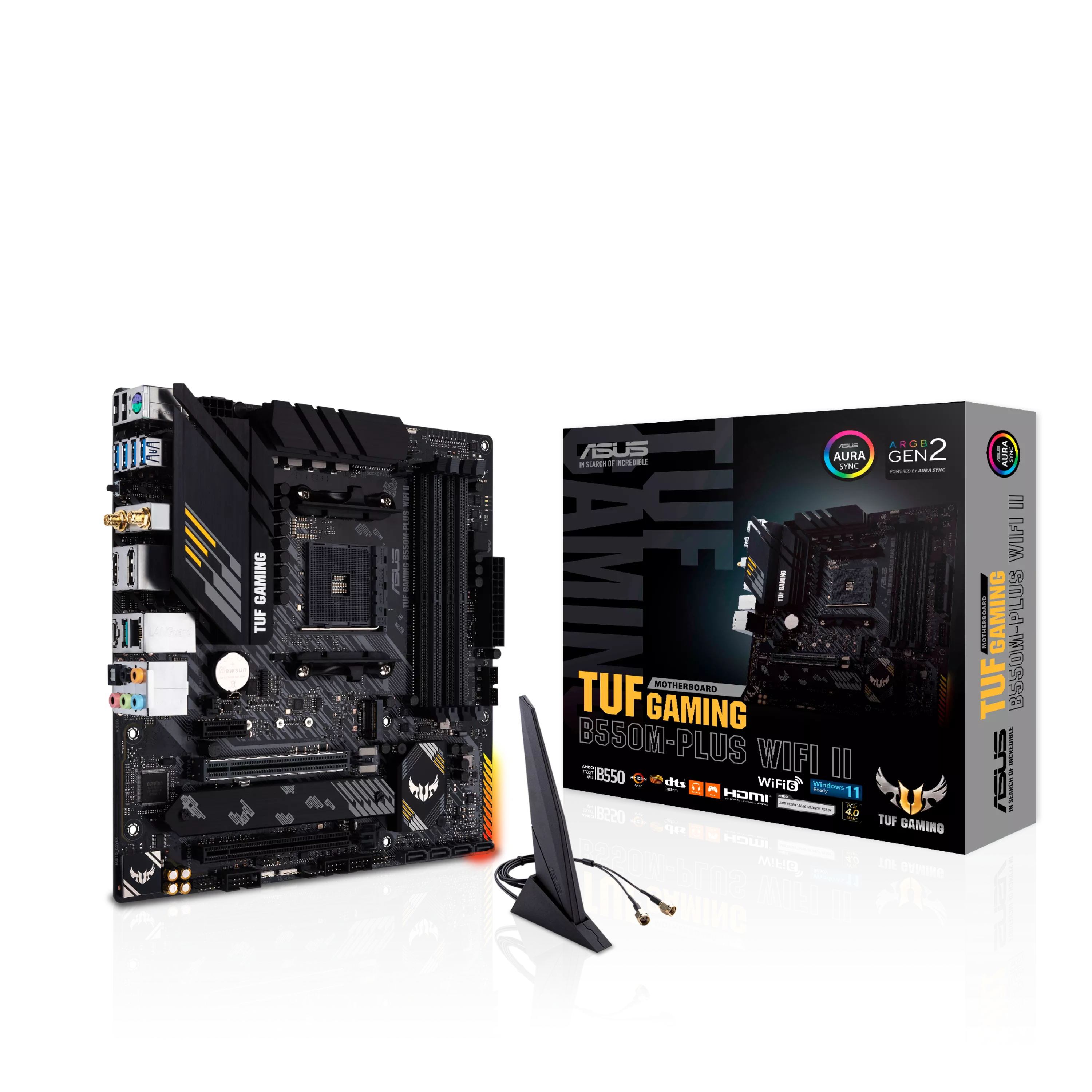 ASUS TUF GAMING B550M-PLUS WIFI II AM4 Socket 4x4DDR 1xHDMI 1xDP 2xM.2