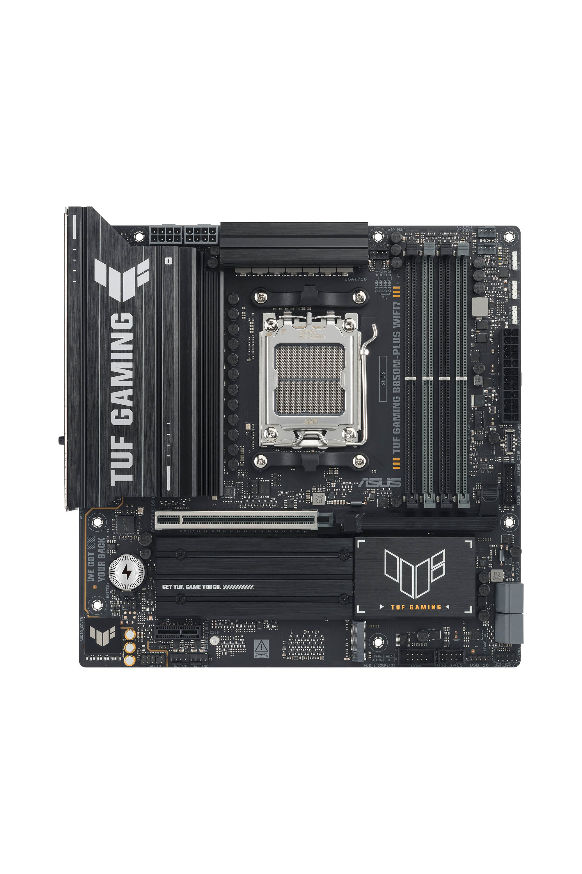 ASUS AMD TUF GAMING B850M-PLUS WIFI7 Micro-ATX motherboard DDR5 PCIe 5.0 3xM.2 1xHDMI 1xDisplayPort