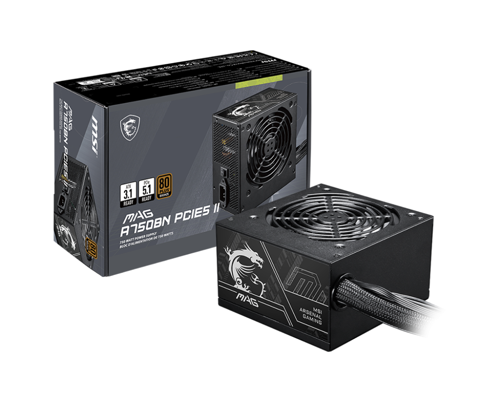 MSI MAG A750BN PCIE5 II 750W BRONZE PSU