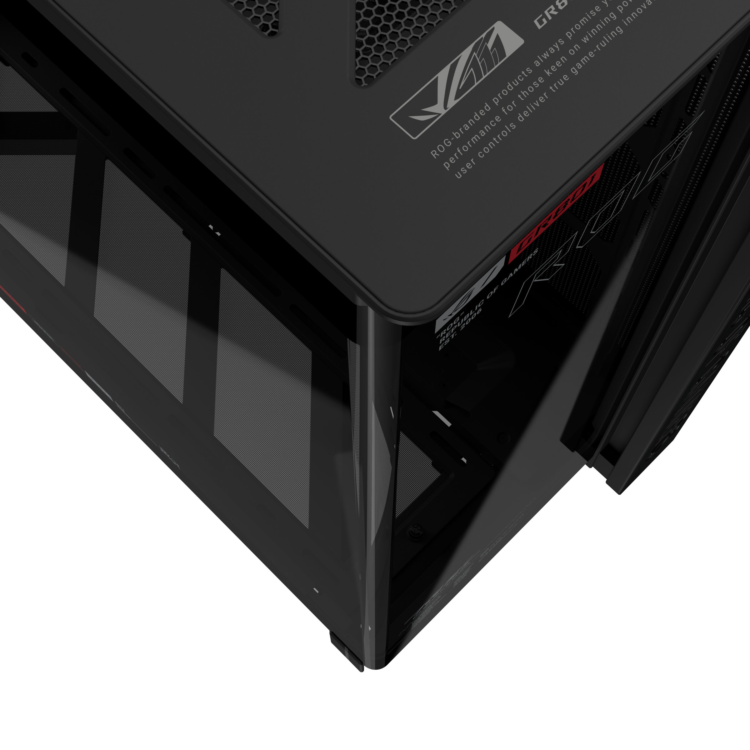 ASUS ROG CRONOX GR801 CURVE TG ARGB BLACK full tower panoramic case