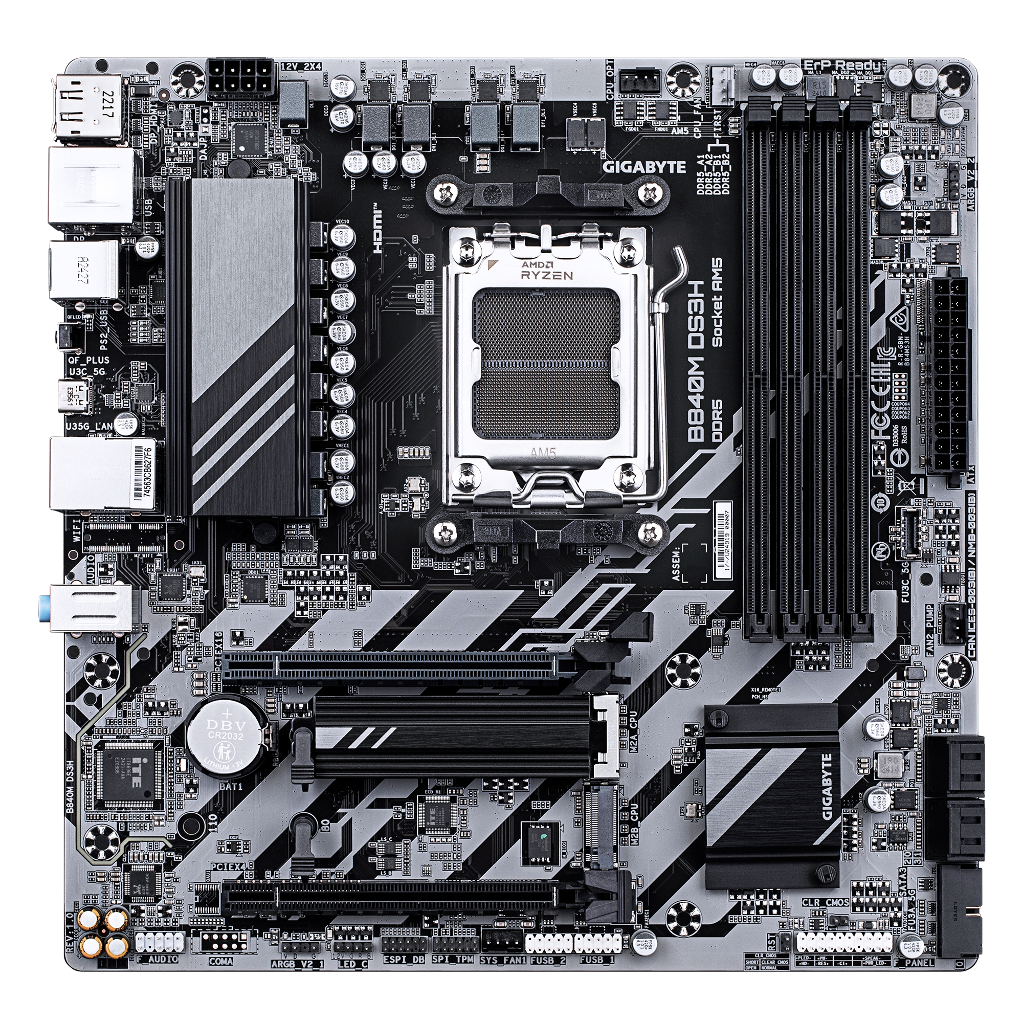 GIGABYTE B840M DS3H AM5 1xHDMI 2xDP