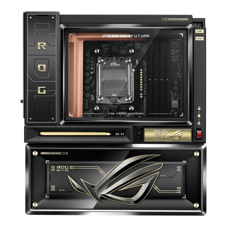 ASUS ROG CROSSHAIR X870E EDITION 20 AM5 4xDDR5 9xM.2 4xSATA