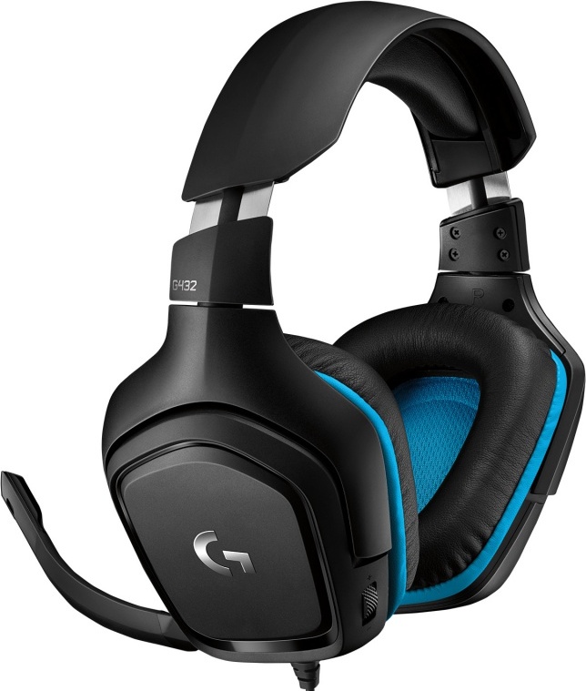 LOGITECH Gaming Headset G432 Headset 7.1 channel full size wired USB 3.5 mm jack black