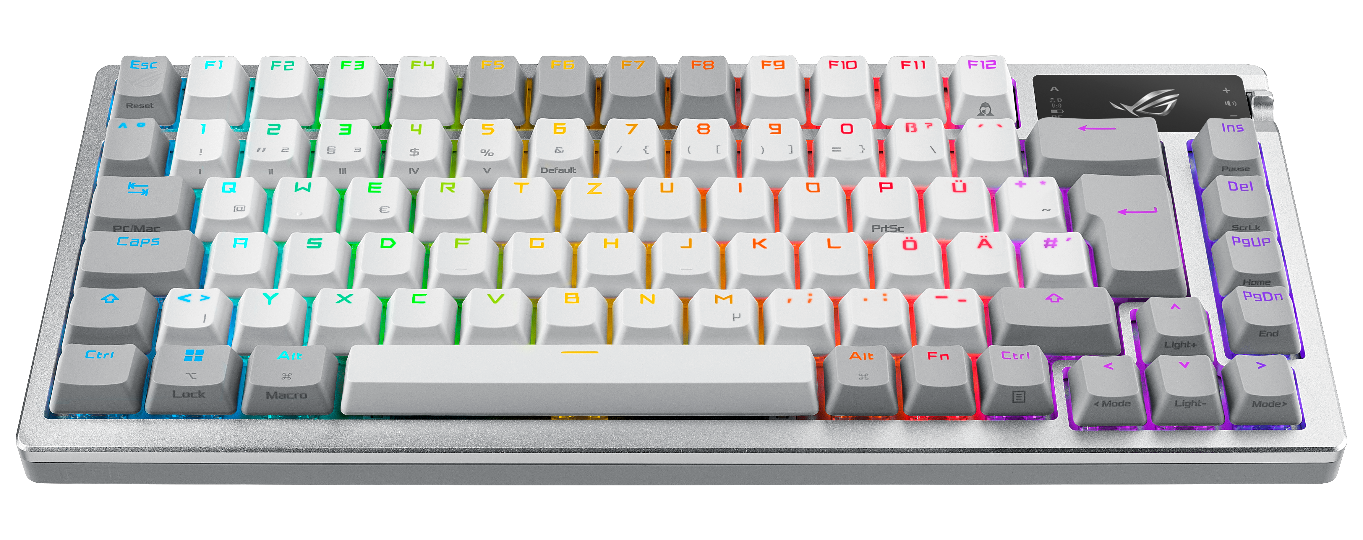 ASUS ROG Azoth 75 Wireless DIY Custom Gaming Keyboard OLED Display Gasket-Mount (US)