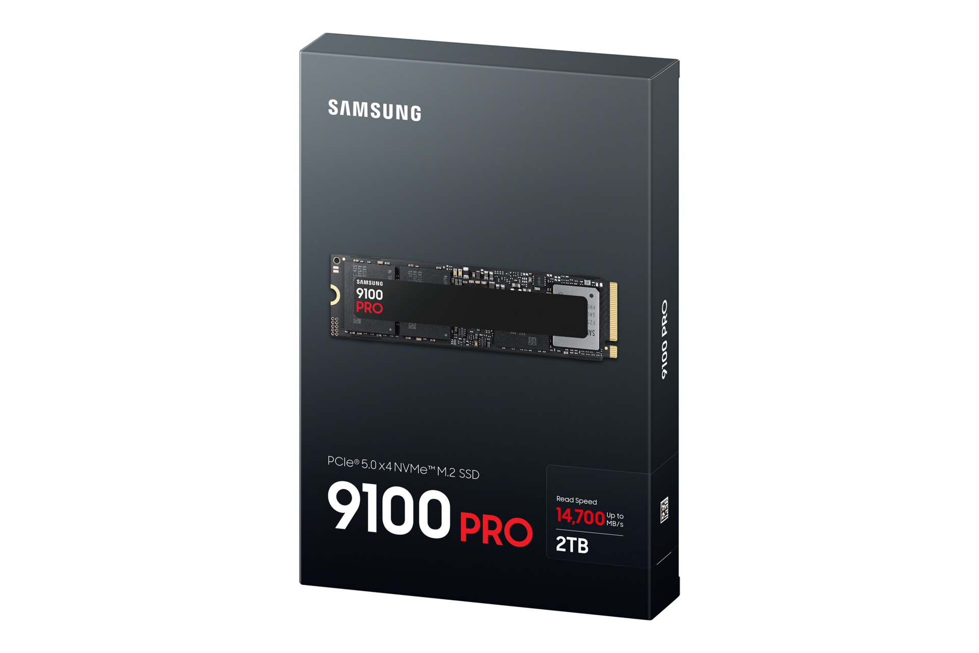 SAMSUNG 9100 PRO SSD NVMe M.2 2TB PCIe 5.0 14.800 MB/s Read 13.400 MB/s Write Internal SSD for Gaming and video editing Black