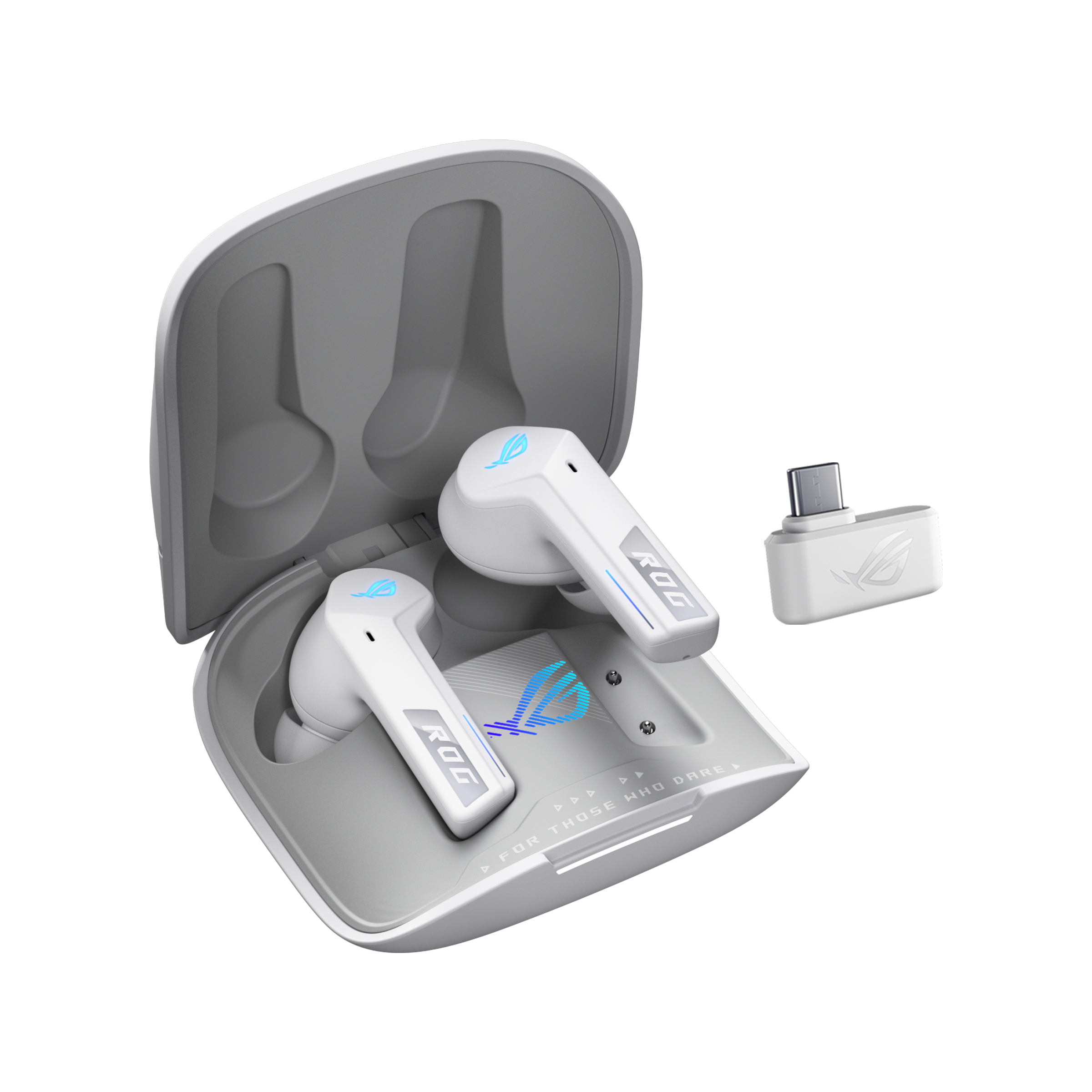 ASUS ROG Cetra True Wireless Gaming Headphones Moonlight White