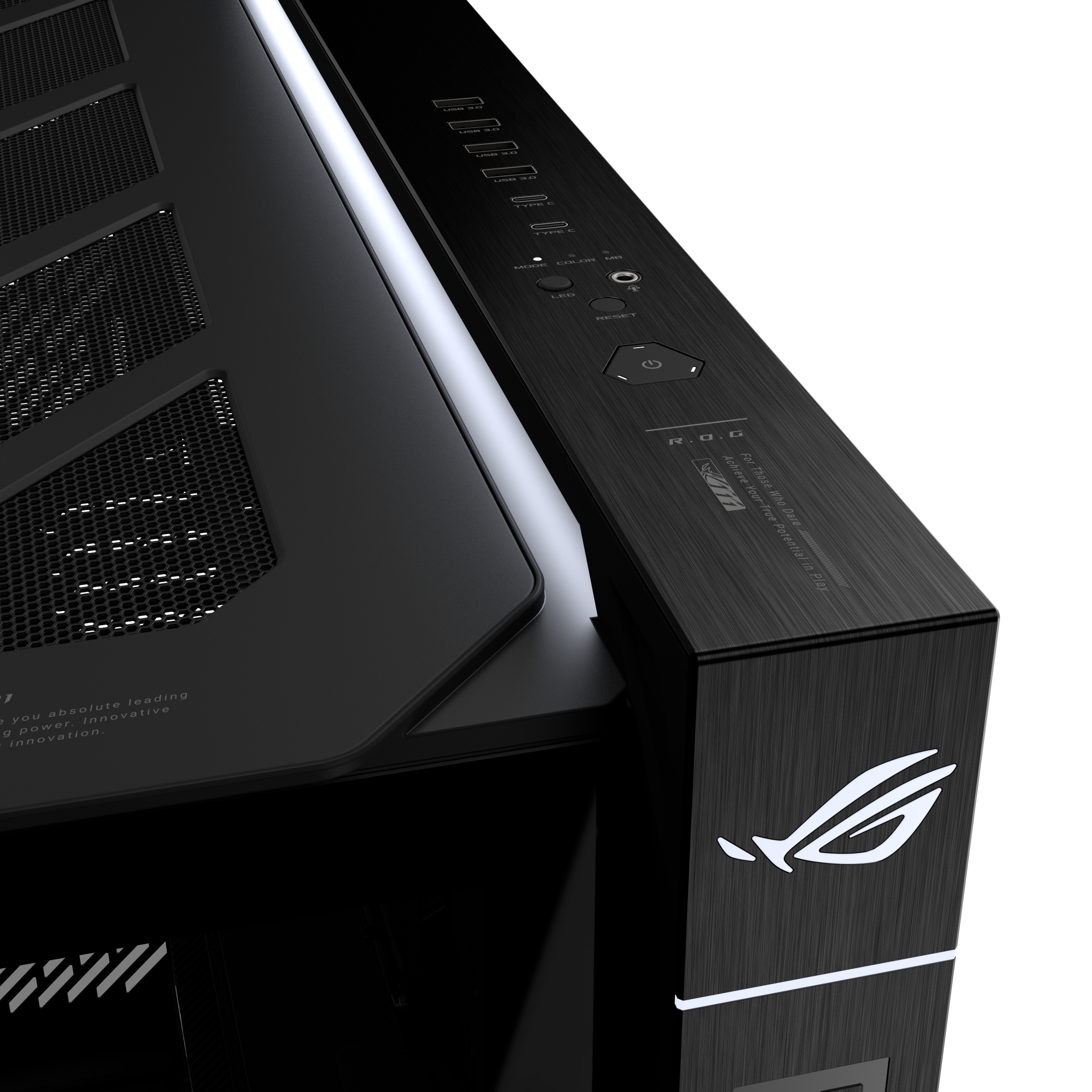 ASUS ROG CRONOX GR801 CURVE TG ARGB BLACK full tower panoramic case