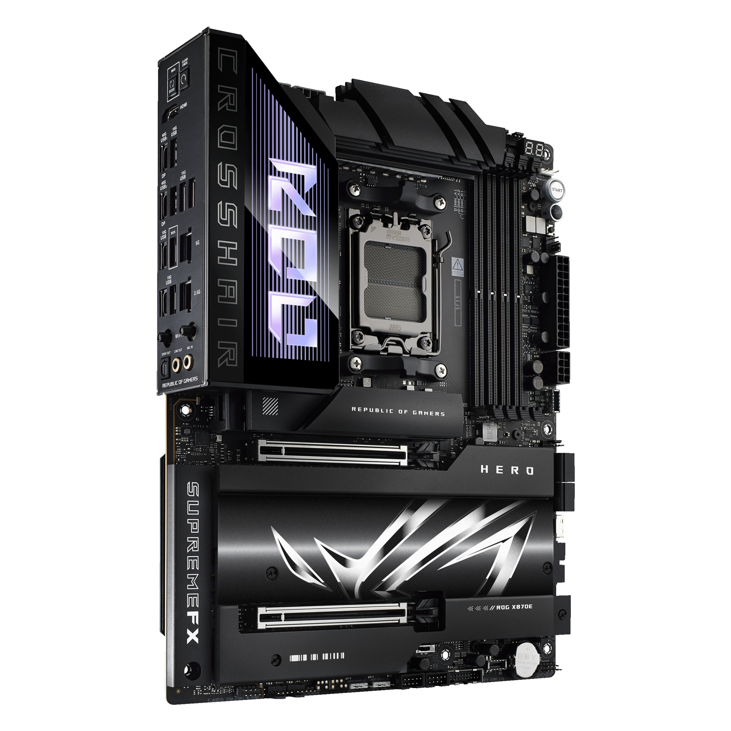 ASUS ROG CROSSHAIR X870E HERO AM5 DDR5 ATX MB